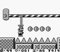 une photo d'Ã©cran de Super Mario Land 2 sur Nintendo Game Boy